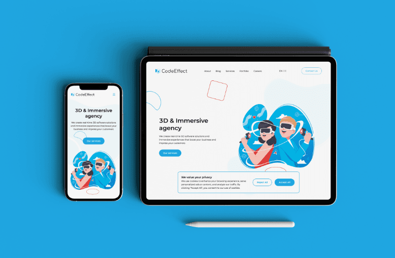 CodeEffect website preview